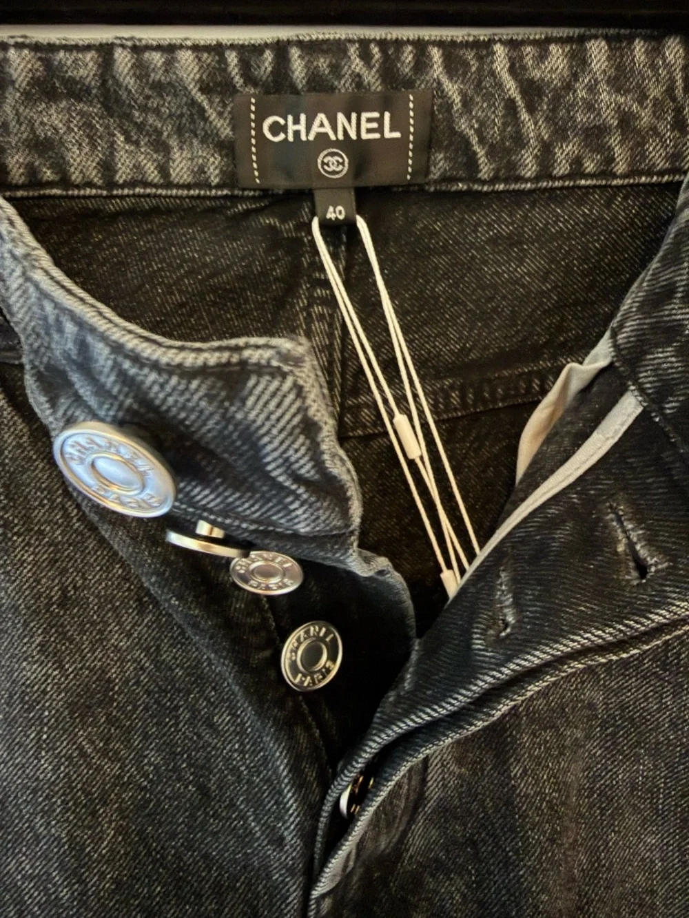 Chanel Metiers D'Art 2026 Black Denim Jean